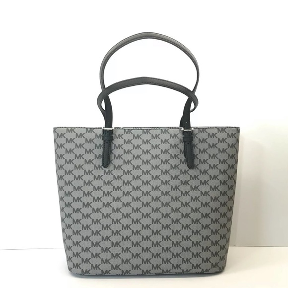 MICHAEL KORS JET SET LARGE POCKET MF TOTE BLACK - Picture 3 of 16